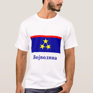 Camiseta Bandeira do Vojvodina com nome em sérvio