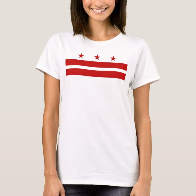 Camiseta Bandeira do Washington DC (Frente)