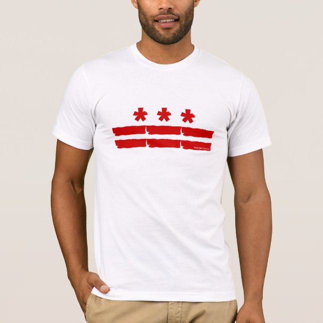 Camiseta Bandeira do Washington DC (Frente)