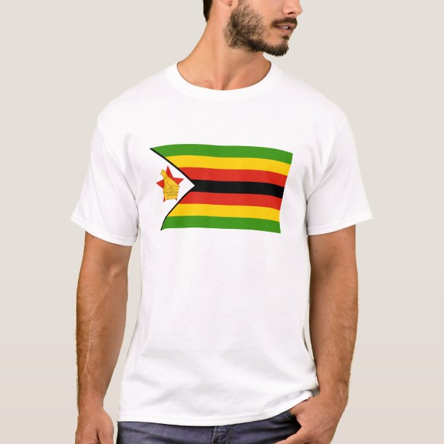 Camiseta Bandeira do Zimbabué (Frente)