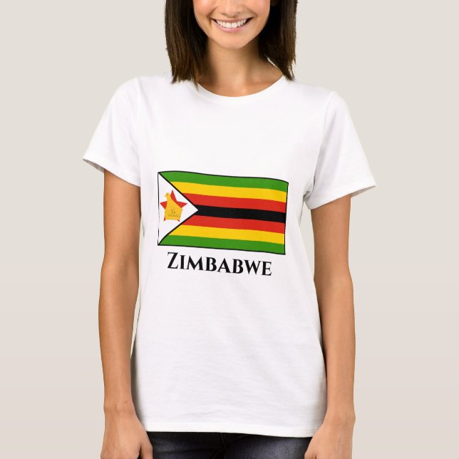 Camiseta Bandeira do Zimbabué (Frente)