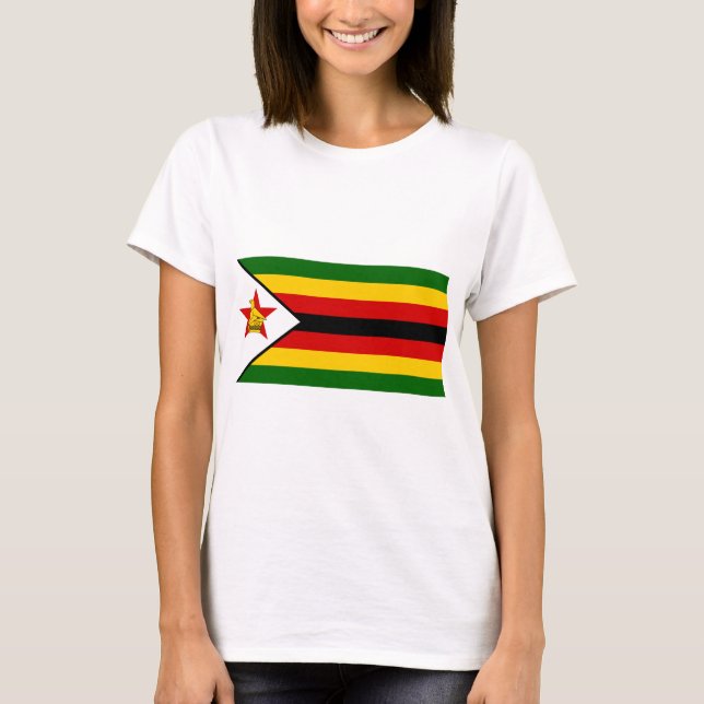 Camiseta Bandeira do Zimbabué (Frente)