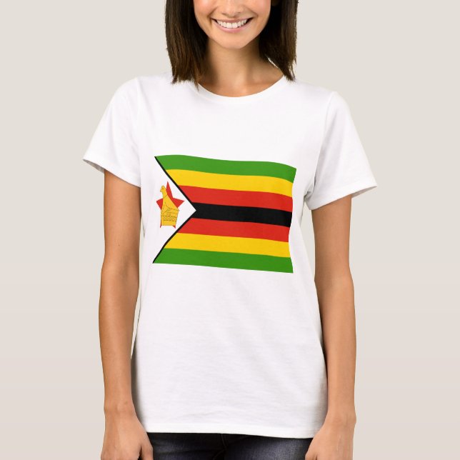 Camiseta Bandeira do Zimbabué (Frente)