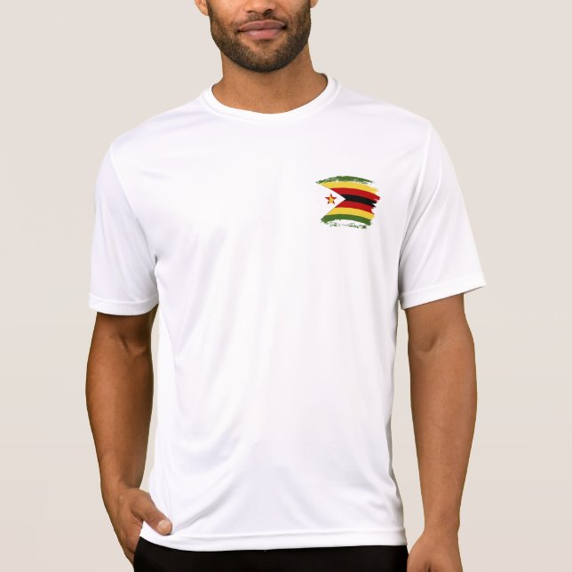 Camiseta Bandeira do Zimbabué (Frente)