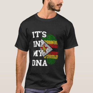 Camiseta Bandeira do Zimbábue Está No Meu DNA Thumbmark Zim
