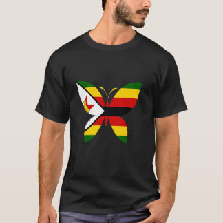 Camiseta Bandeira do Zimbábue Orgulho Zimbabuano Raízes Zim