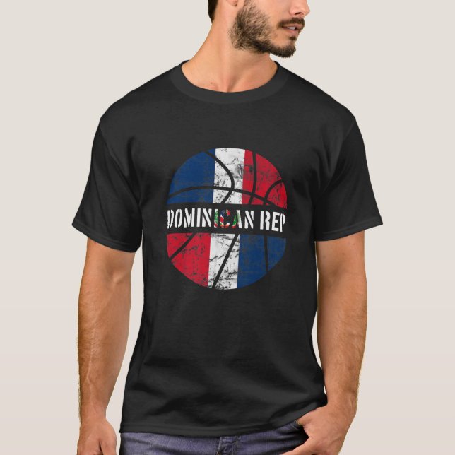 Camiseta Bandeira Dominicana Basbol Equipe Dominicana Fan L (Frente)