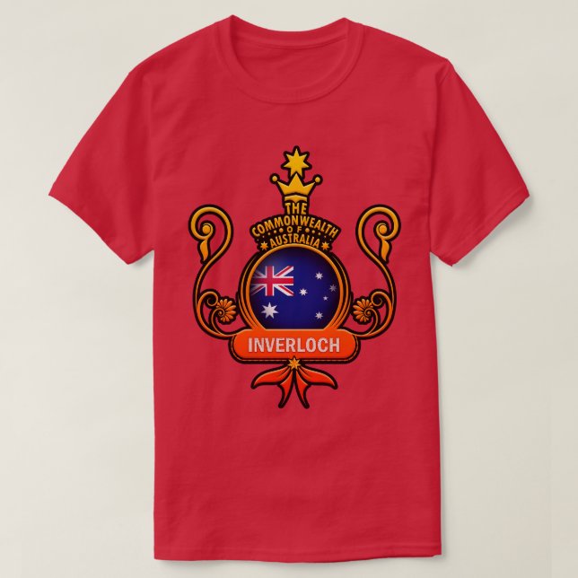 Camiseta Bandeira Dos Amantes Da Inverloga Da Austrália (Frente do Design)