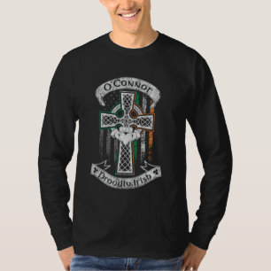Camiseta bandeira dos americanos irlandeses da família do s