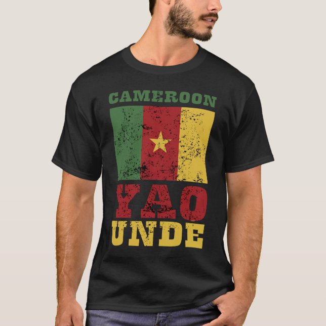 Camiseta Bandeira dos Camarões (Frente)