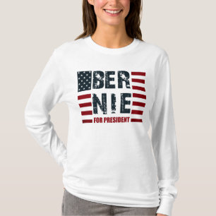 Camiseta Bandeira dos E.U. das máquinas de lixar de Bernie