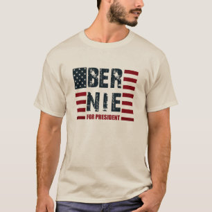 Camiseta Bandeira dos E.U. das máquinas de lixar de Bernie