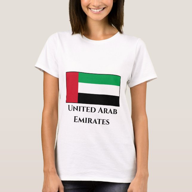 Camiseta Bandeira dos Emirados Árabes Unidos (Frente)