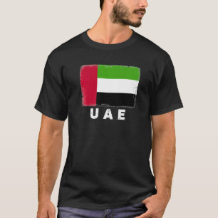 Camiseta Bandeira dos Emirados Árabes Unidos Apoiar o Povo