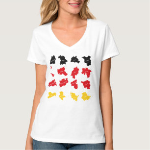 Camiseta Bandeira dos Estados Alemães