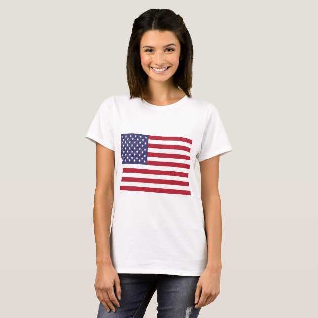 Camiseta Bandeira dos Estados Unidos (Frente Completa)
