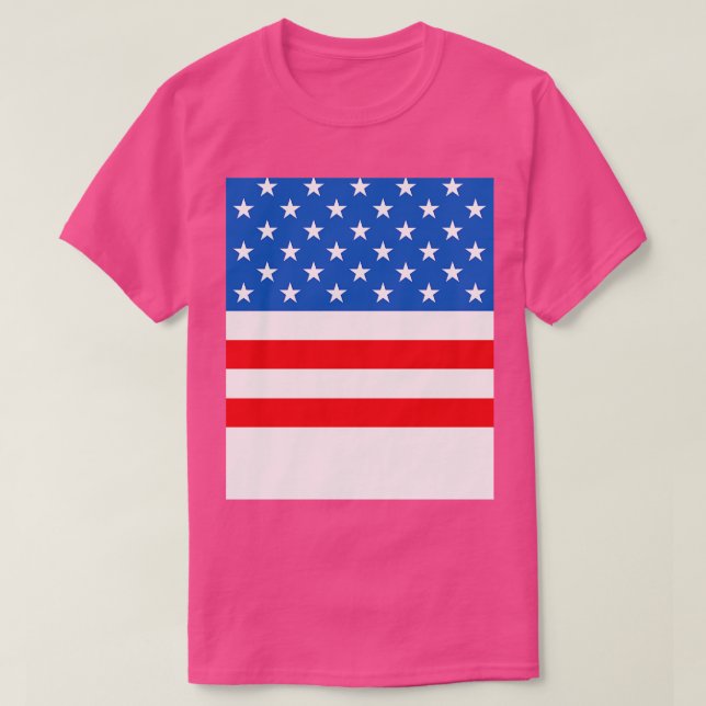 Camiseta Bandeira dos Estados Unidos (Frente do Design)