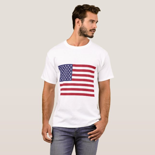 Camiseta Bandeira dos Estados Unidos (Frente Completa)