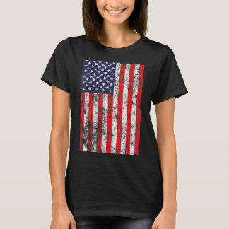 Camiseta Bandeira dos Estados Unidos 4 de julho Homens Amer