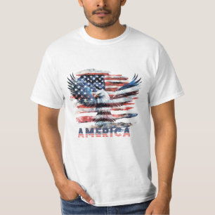 Camiseta Bandeira dos Estados Unidos. América