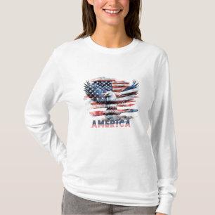 Camiseta Bandeira dos Estados Unidos. América