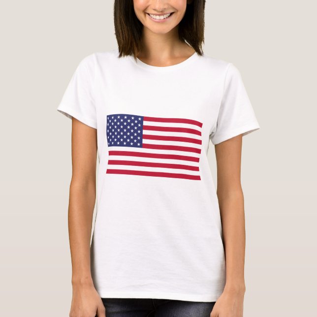 Camiseta Bandeira dos Estados Unidos da América (Frente)