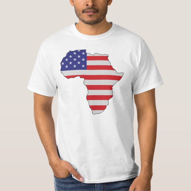 Camiseta Bandeira dos Estados Unidos de África do (Frente)