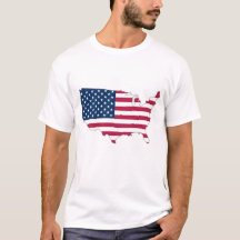 Bandeira dos Estados Unidos no mapa