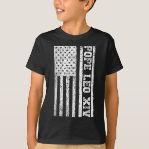 Camiseta Bandeira dos Estados Unidos Novo Papa Católico 202