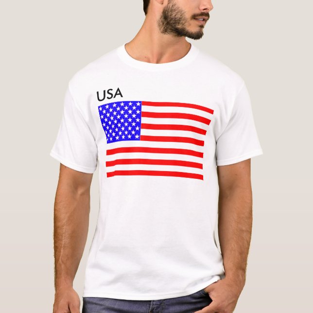 Camiseta Bandeira dos EUA (Frente)