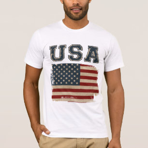 Camiseta bandeira dos EUA