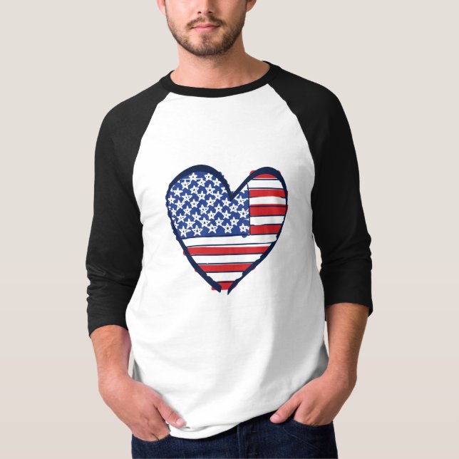 Camiseta Bandeira dos EUA (Frente)