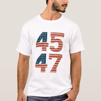Camiseta Bandeira dos EUA 45 47