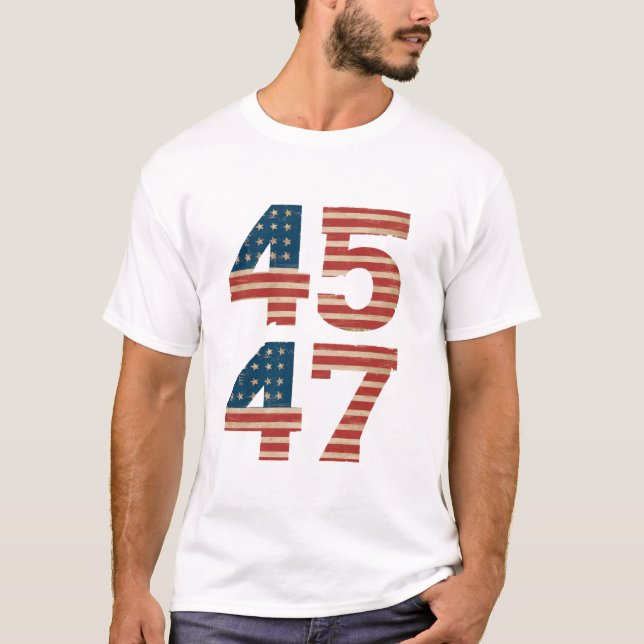 Camiseta Bandeira dos EUA 45 47 (Frente)