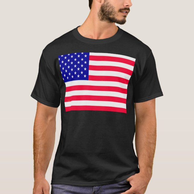 Camiseta Bandeira dos EUA 4 de julho (Frente)
