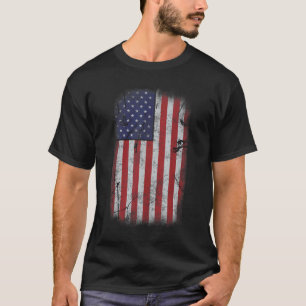 Camiseta Bandeira dos EUA 4 de julho, American Red White Bl