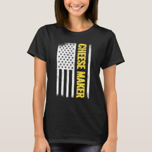 Camiseta Bandeira dos EUA 4 de julho gouda foodie gouda Q
