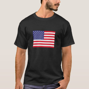 Camiseta Bandeira dos EUA América Bandeira Americana Clássi