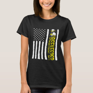 Camiseta Bandeira dos EUA Apicultor Patriótico Abelhas Mel