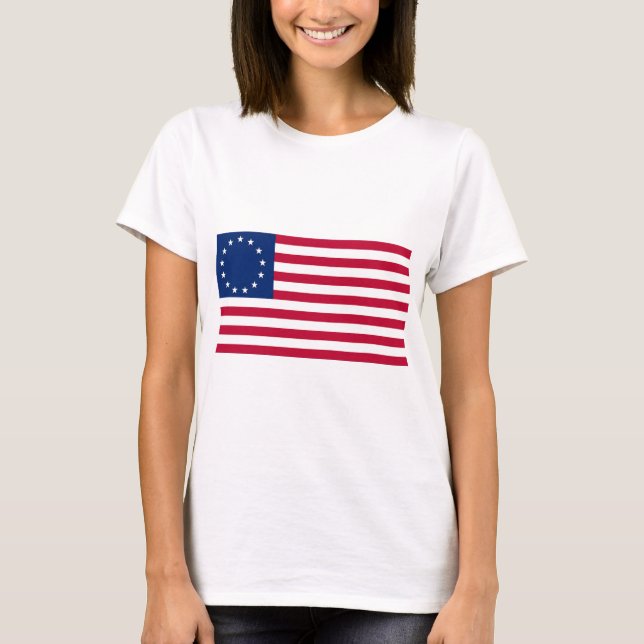 Camiseta Bandeira dos EUA Betsy Ross (Frente)