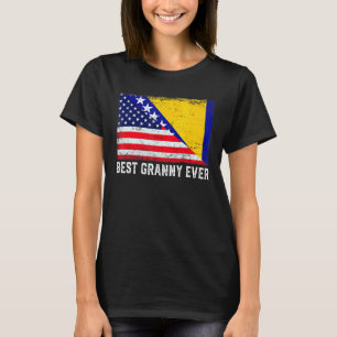 Camiseta Bandeira Dos Eua - Bósnia-Herzegovina - Melhor Avó