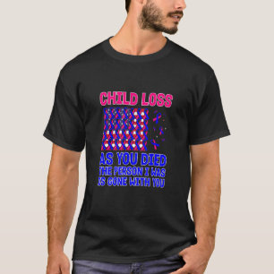 Camiseta Bandeira dos EUA com fitas rosa e azuis para perda