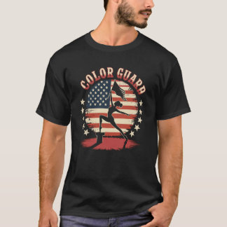 Camiseta Bandeira dos EUA da Guarda de Cores
