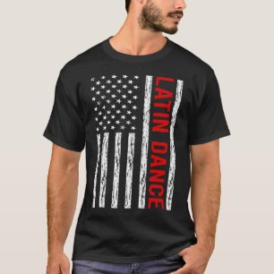 Camiseta Bandeira dos EUA Dança Latina