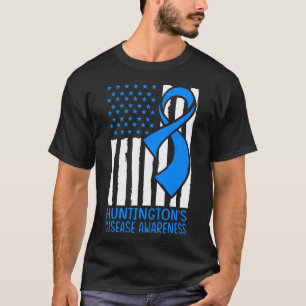 Camiseta Bandeira dos EUA de Conscientização da Doença de H