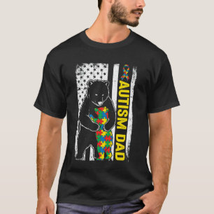 Camiseta Bandeira dos EUA de Conscientização do Autismo Puz