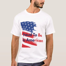 Camiseta Bandeira dos EUA Distorcida Vintage Orgulhosa por
