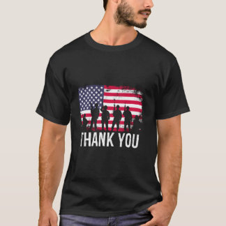 Camiseta Bandeira dos EUA Obrigado