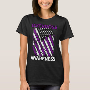 Camiseta Bandeira dos EUA Overdose de Drogas Overdose de Op