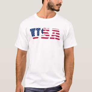 Camiseta Bandeira dos EUA Patriótica